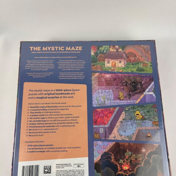 The Mystic Maze 1000-Piece Jigsaw Puzzle Handmade Art For Ages 13+ - Picture 2 of 2